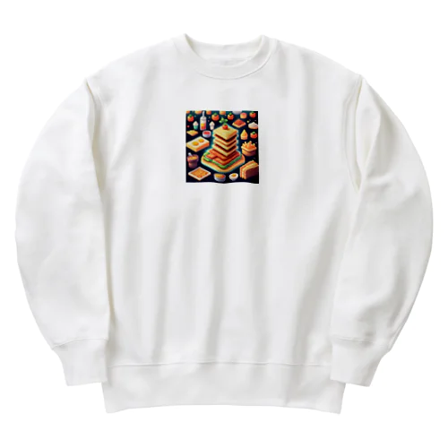 ピクセル食材 Heavyweight Crew Neck Sweatshirt