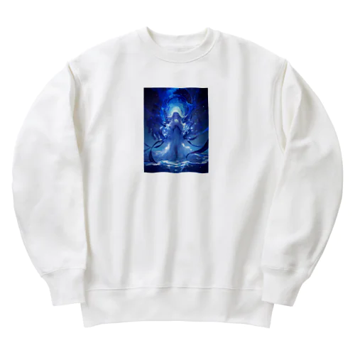 深海のようなブルーサファイアの妖精　BLUE PLUM  691 Heavyweight Crew Neck Sweatshirt