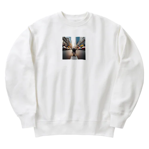 みちにパグ2 Heavyweight Crew Neck Sweatshirt