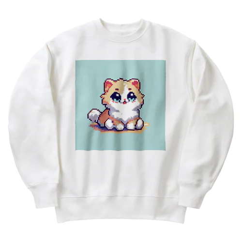 ドット猫 Heavyweight Crew Neck Sweatshirt