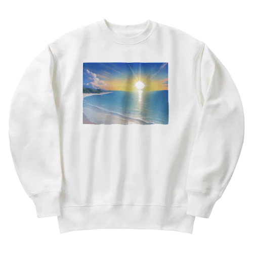 朝日☀️@姪ﾁｬﾝ Heavyweight Crew Neck Sweatshirt