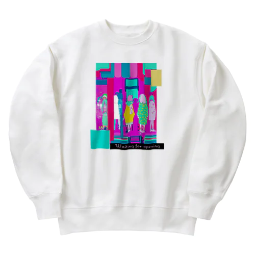 Waiting for opening Heavyweight Crew Neck Sweatshirt