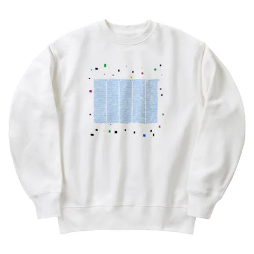 1000桁の円周率 Heavyweight Crew Neck Sweatshirt