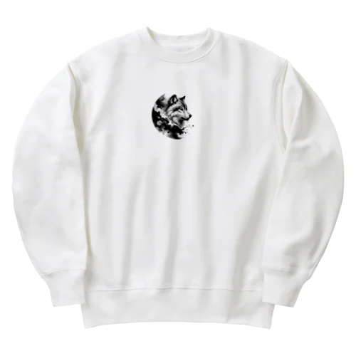 月下の狼 Heavyweight Crew Neck Sweatshirt