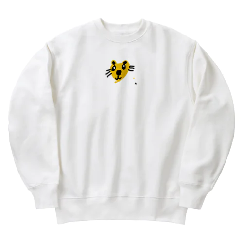 6さいが描いたトラ Heavyweight Crew Neck Sweatshirt