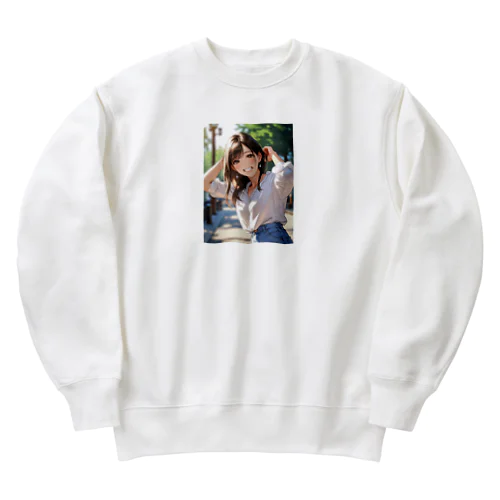 朝一番の笑顔 Heavyweight Crew Neck Sweatshirt