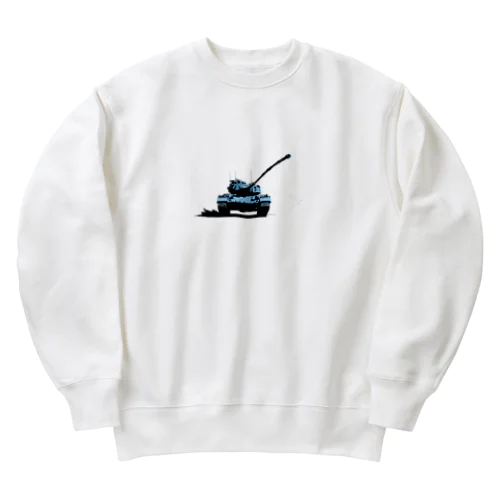 戦車イラスト02 Heavyweight Crew Neck Sweatshirt