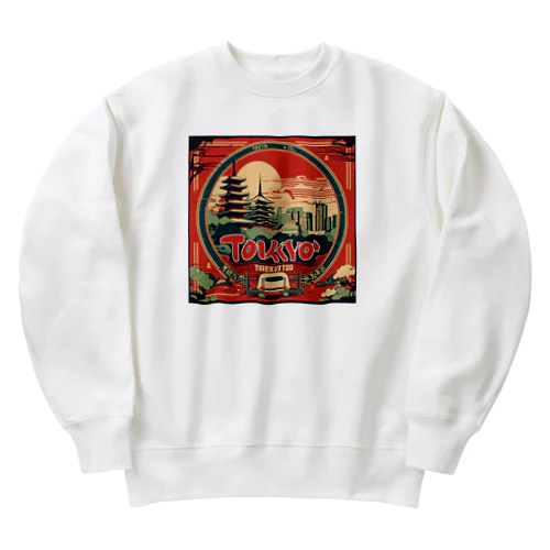 東京っぽいロゴ Heavyweight Crew Neck Sweatshirt