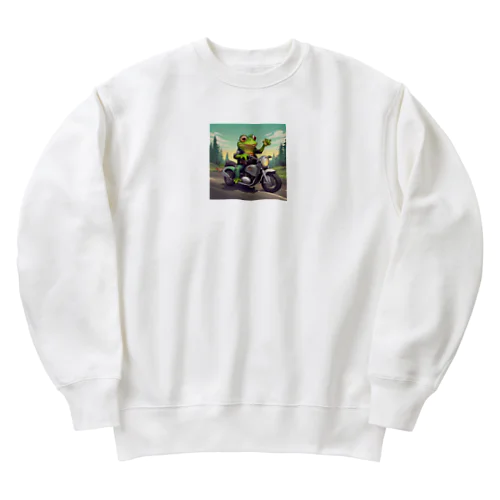 カエルライダー4兄弟　3男　パオロ Heavyweight Crew Neck Sweatshirt