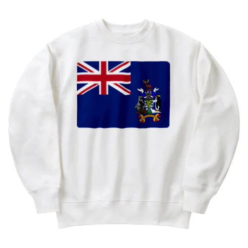 サウスジョージア・サウスサンドウィッチ諸島の旗 Heavyweight Crew Neck Sweatshirt