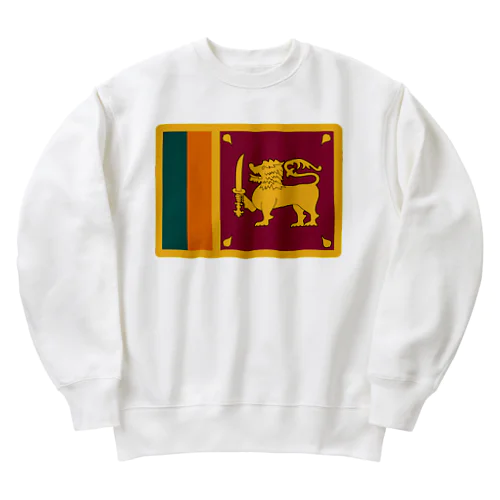 スリランカの国旗 Heavyweight Crew Neck Sweatshirt