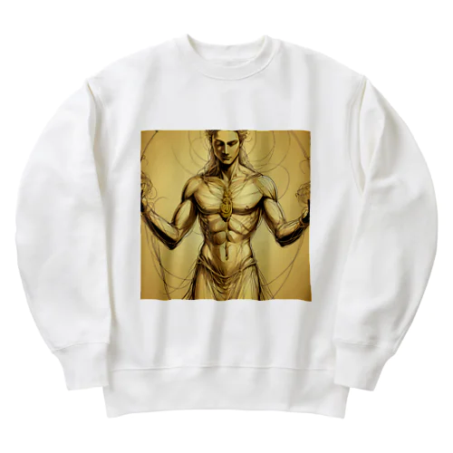 偶然出会えるように運命の糸を操る神様 Heavyweight Crew Neck Sweatshirt