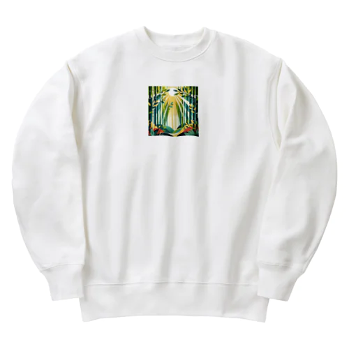 竹林の太陽 Heavyweight Crew Neck Sweatshirt