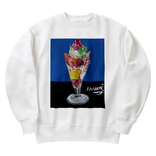 いちごパフェ Heavyweight Crew Neck Sweatshirt