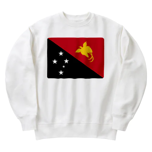 パプアニューギニアの国旗 Heavyweight Crew Neck Sweatshirt