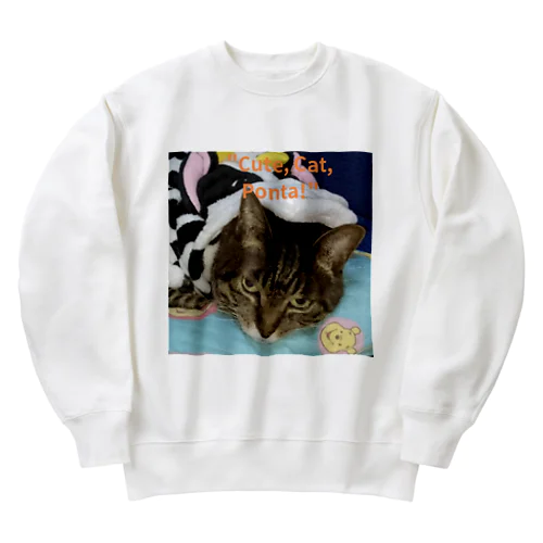 保護猫ボンタさん Heavyweight Crew Neck Sweatshirt