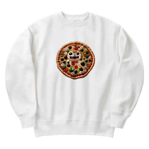 ピザ妖怪　ラザピー Heavyweight Crew Neck Sweatshirt