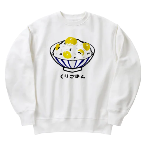 栗ごはん♪240506 Heavyweight Crew Neck Sweatshirt