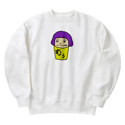 四角いちゃん(怒) Heavyweight Crew Neck Sweatshirt