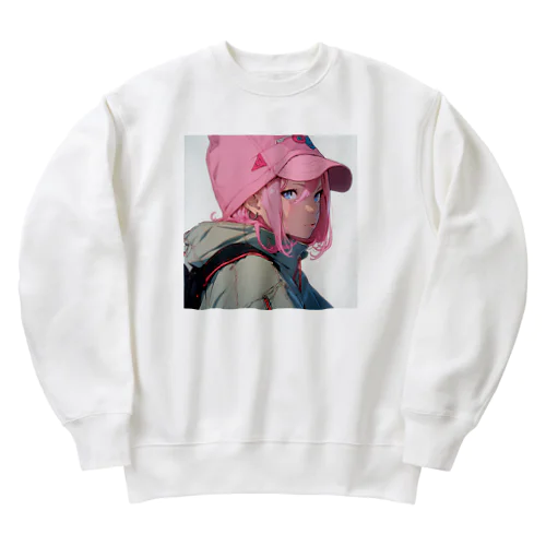 ボーイッシュな魅力 Heavyweight Crew Neck Sweatshirt