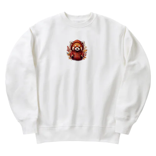 ビシッとキメたアライグマ Heavyweight Crew Neck Sweatshirt