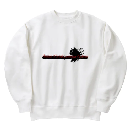 墨絵「クロネコ」 Heavyweight Crew Neck Sweatshirt