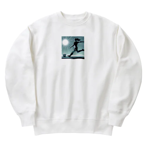 サッカー少女 Heavyweight Crew Neck Sweatshirt