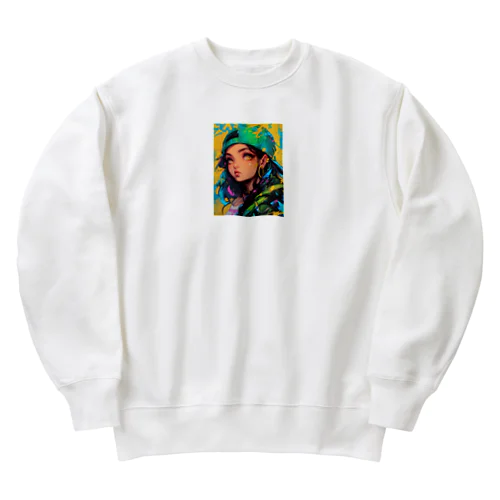 ストリートガールのキャラクター　3 Heavyweight Crew Neck Sweatshirt