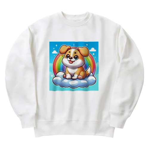 雲に乗った犬 Heavyweight Crew Neck Sweatshirt