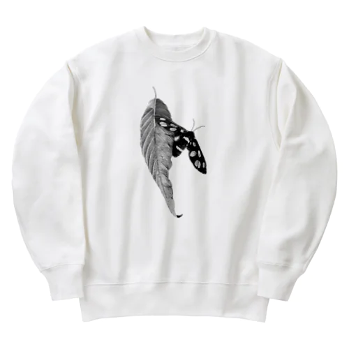 虫　ちょうちょ？ Heavyweight Crew Neck Sweatshirt