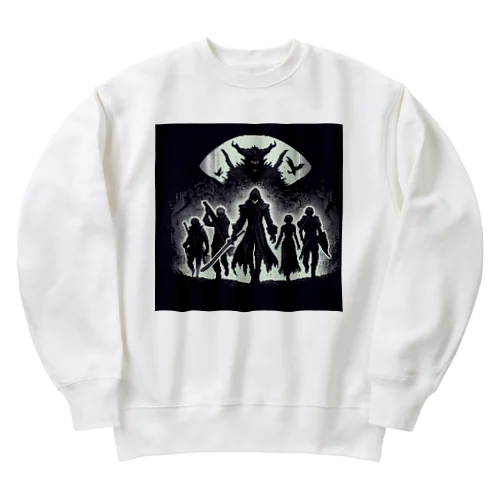 ドット絵 5人組 Heavyweight Crew Neck Sweatshirt