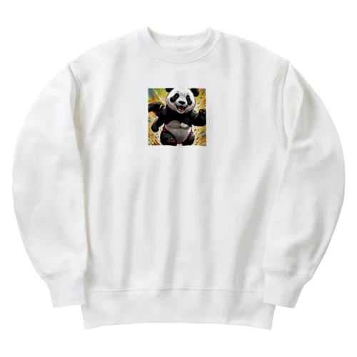 爆走パンダ君 Heavyweight Crew Neck Sweatshirt