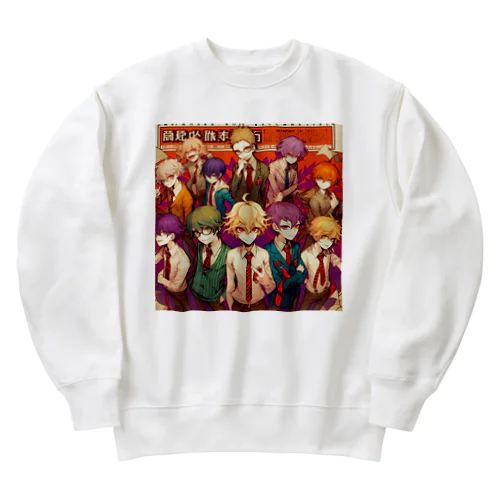 イケメン大集合 Heavyweight Crew Neck Sweatshirt