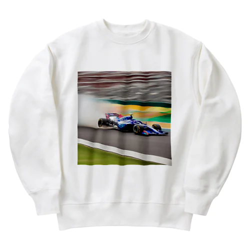 スピードの彩り - F1レーシング Heavyweight Crew Neck Sweatshirt