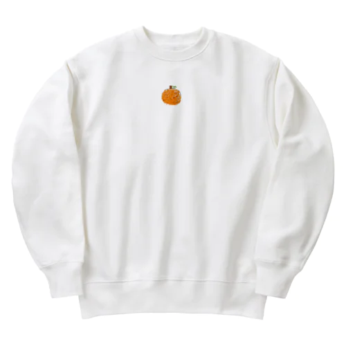 5歳児が描いたみかん Heavyweight Crew Neck Sweatshirt