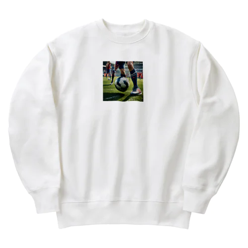 ピッチの上でボールキープ Heavyweight Crew Neck Sweatshirt