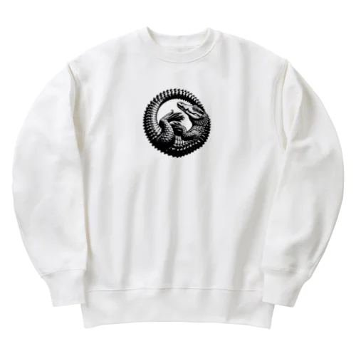 輪になったワニ Heavyweight Crew Neck Sweatshirt