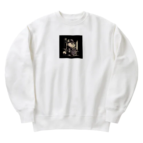 猫探偵 Heavyweight Crew Neck Sweatshirt