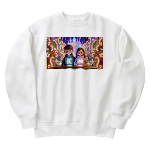 ピクサー風カップル Heavyweight Crew Neck Sweatshirt