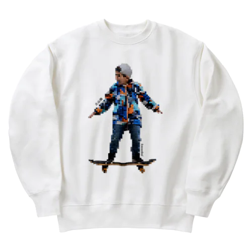 【アパレル】#1 モザイク タイル スケートボーダーズ (mosaic tile skate boarders)  Heavyweight Crew Neck Sweatshirt