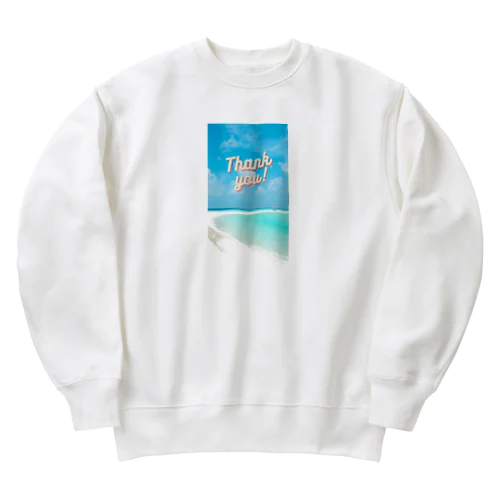 夏よ！ありがとう♥ Heavyweight Crew Neck Sweatshirt