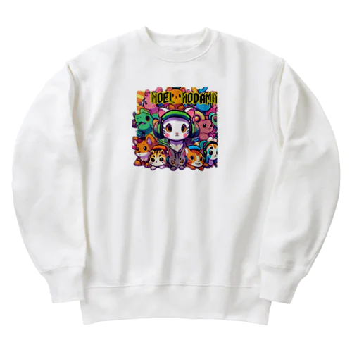 にゃんアニマル軍団 Heavyweight Crew Neck Sweatshirt