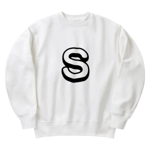 S ロゴ Heavyweight Crew Neck Sweatshirt