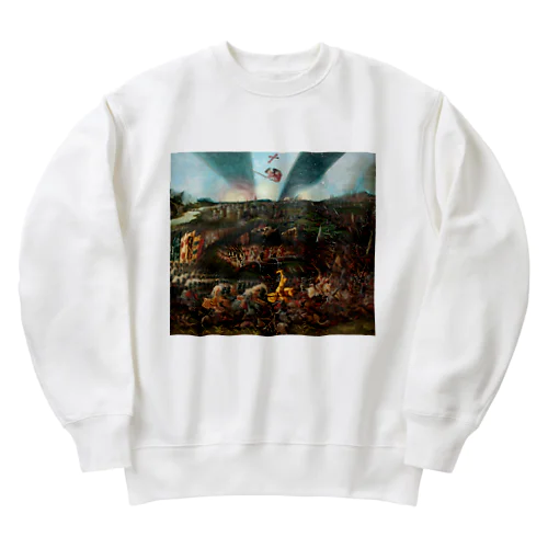 レーゲンスブルク近郊でのアヴァール人に対するカール大帝の勝利 / The Victory of Charlemagne over the Avars near Regensburg Heavyweight Crew Neck Sweatshirt