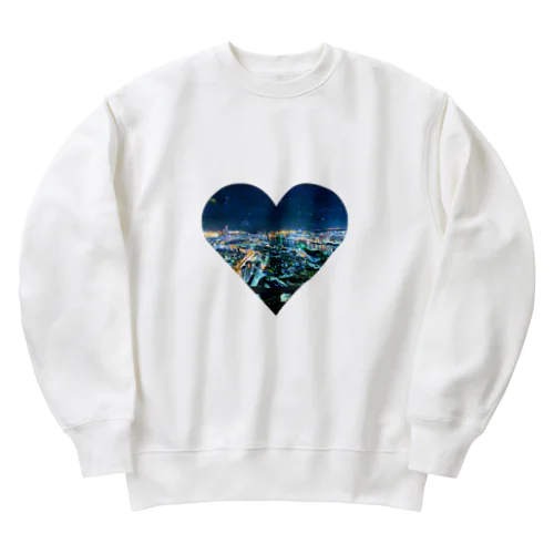 night view Heavyweight Crew Neck Sweatshirt