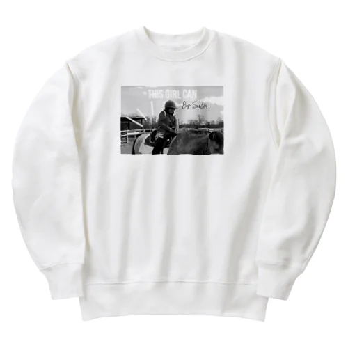 This girl can Heavyweight Crew Neck Sweatshirt