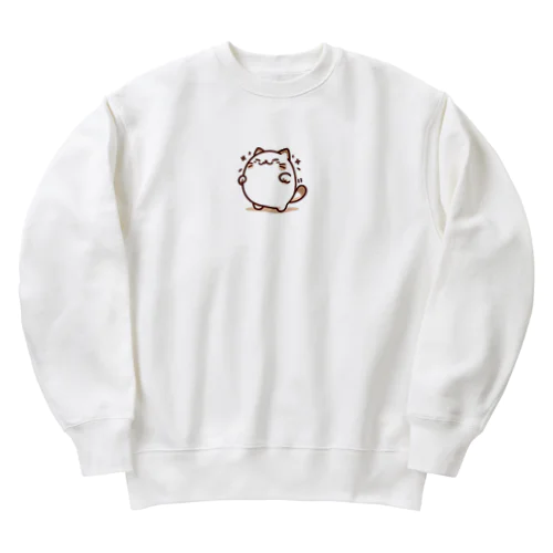 ぽっちゃりネコちゃん Heavyweight Crew Neck Sweatshirt