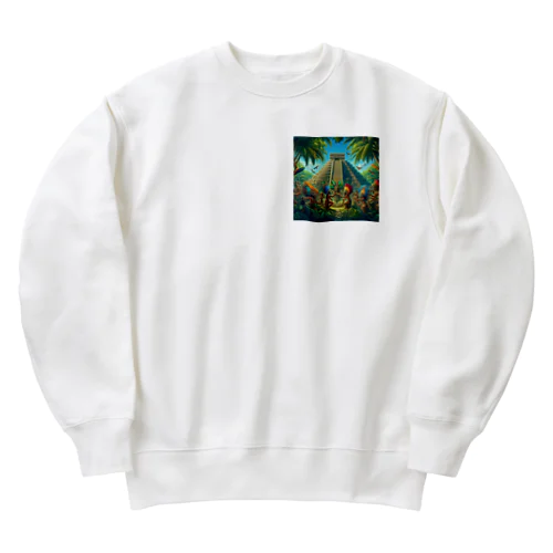 マヤの人々 Heavyweight Crew Neck Sweatshirt