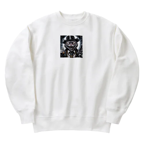 パキる猫 Heavyweight Crew Neck Sweatshirt