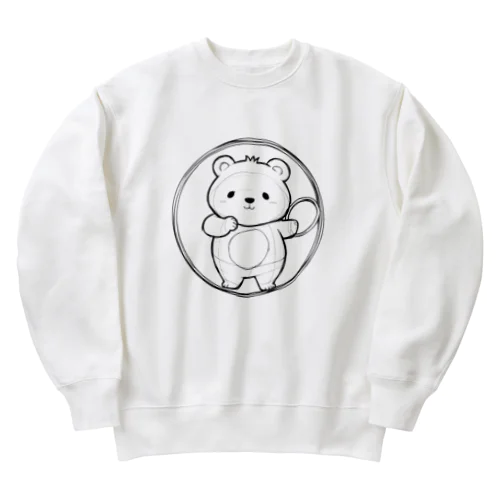 かわいいクマ Heavyweight Crew Neck Sweatshirt